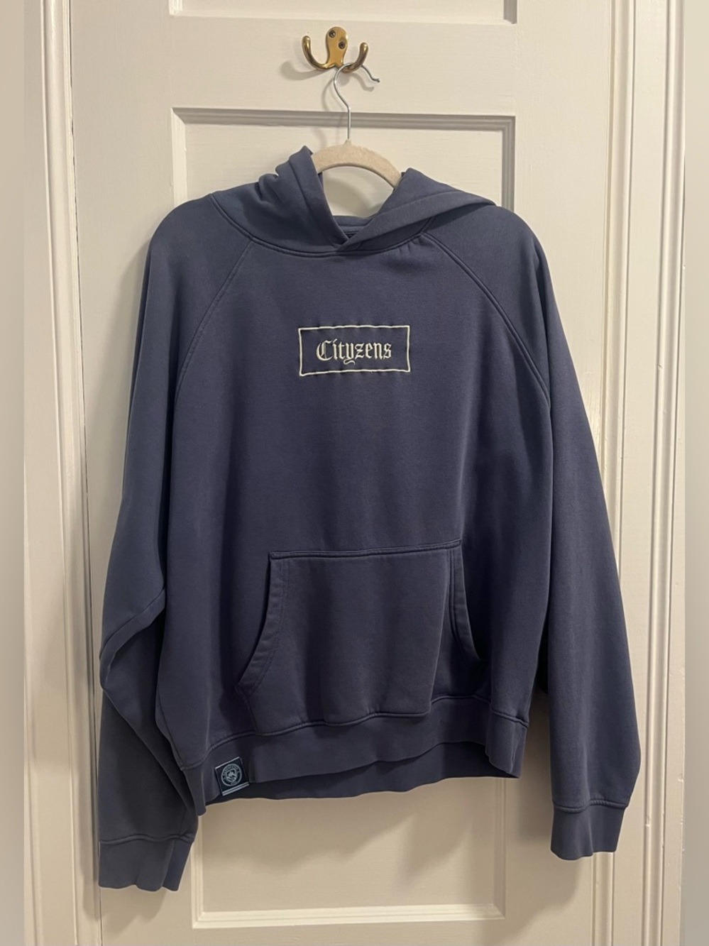 Manchester City Men's Size Small Blue Soccer Hoodie